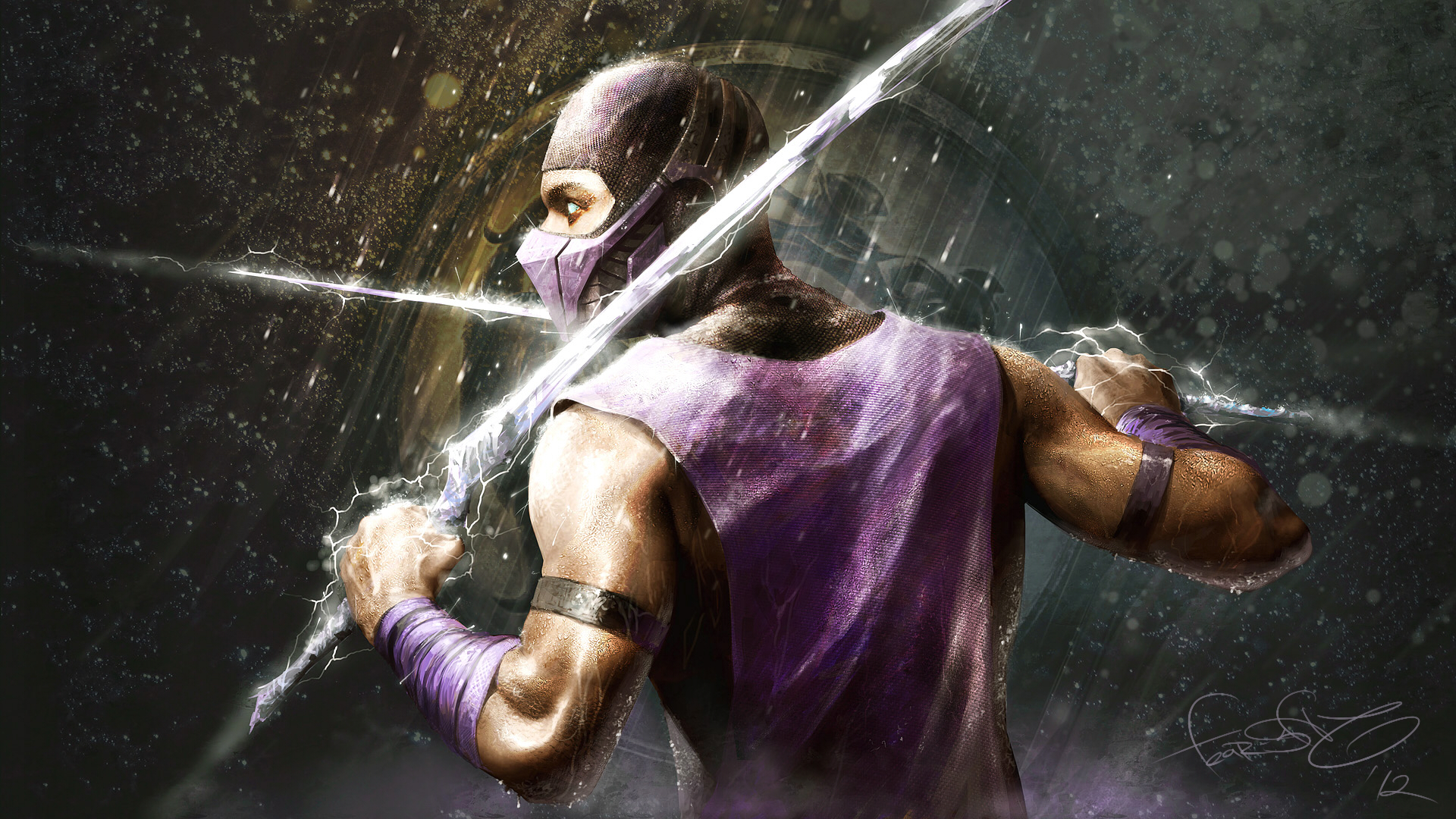 Mortal Kombat обои "Rain с мечами"