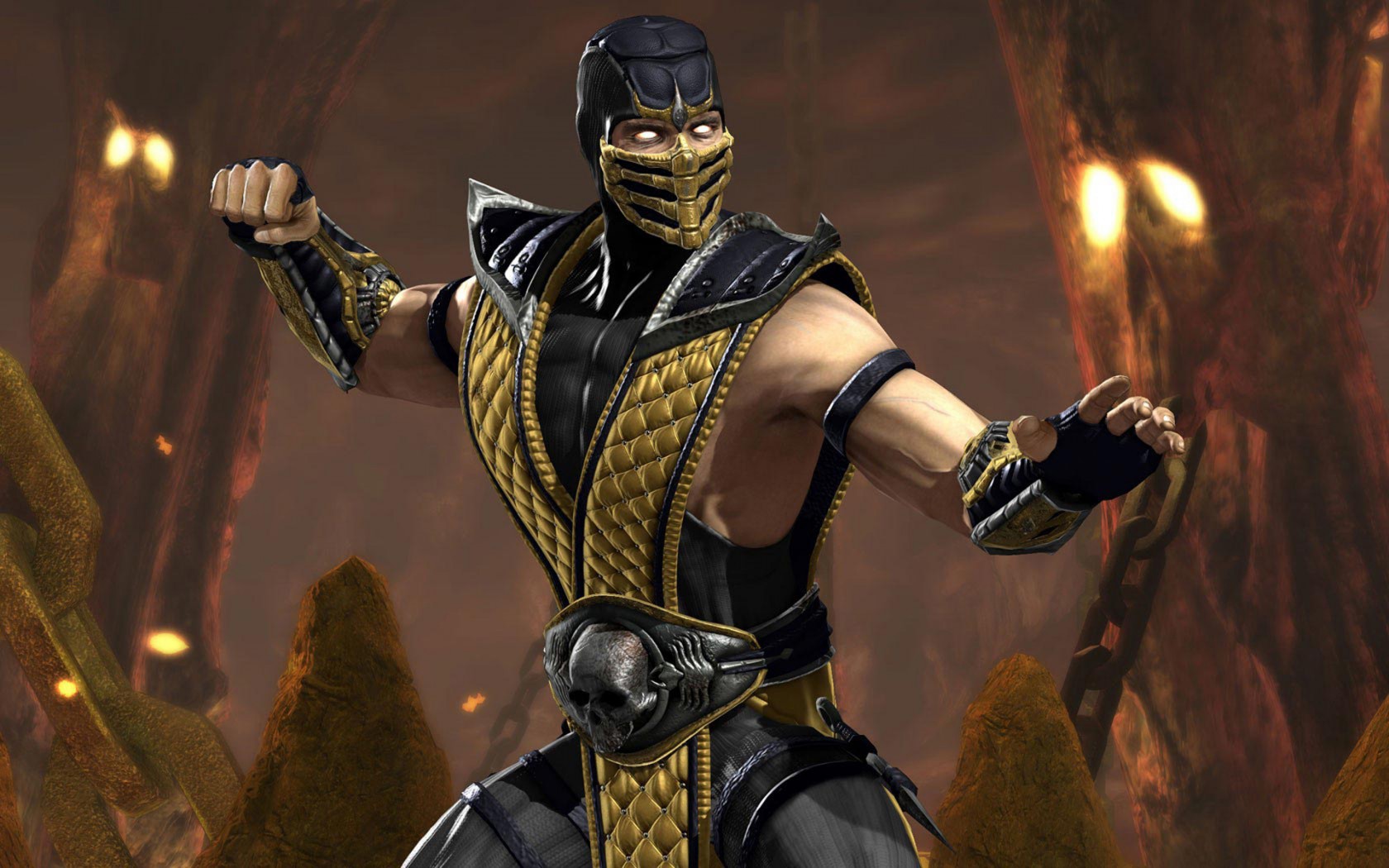 Mortal Kombat обои "Скорпион 4"