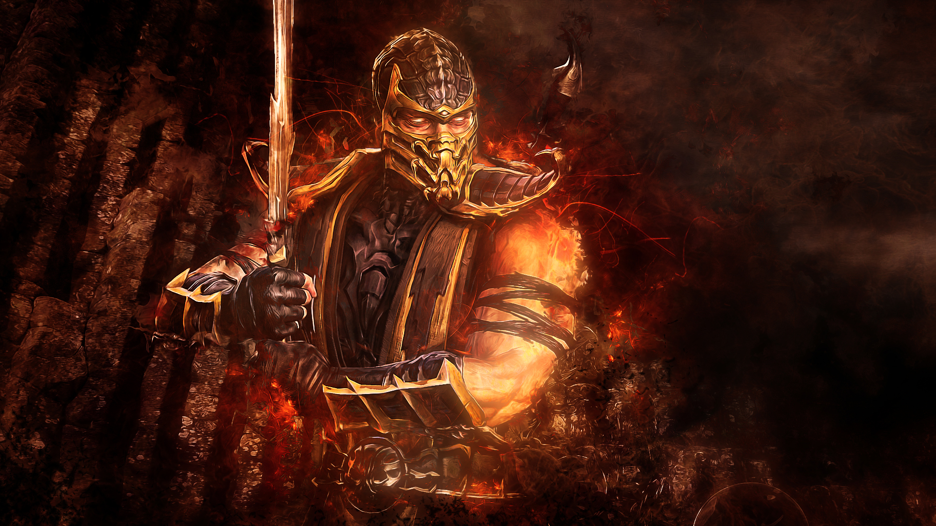 Mortal Kombat обои "Скорпион 5"
