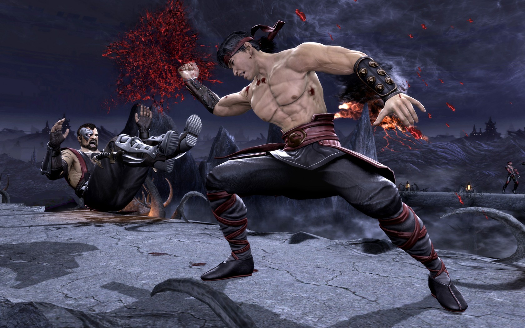 Mortal Kombat обои "Kano и Liu Kang"
