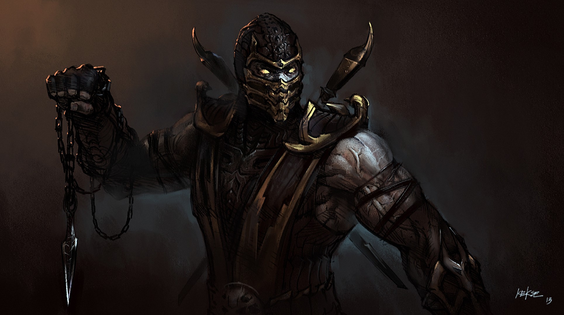 Mortal Kombat обои "Скорпион 6"