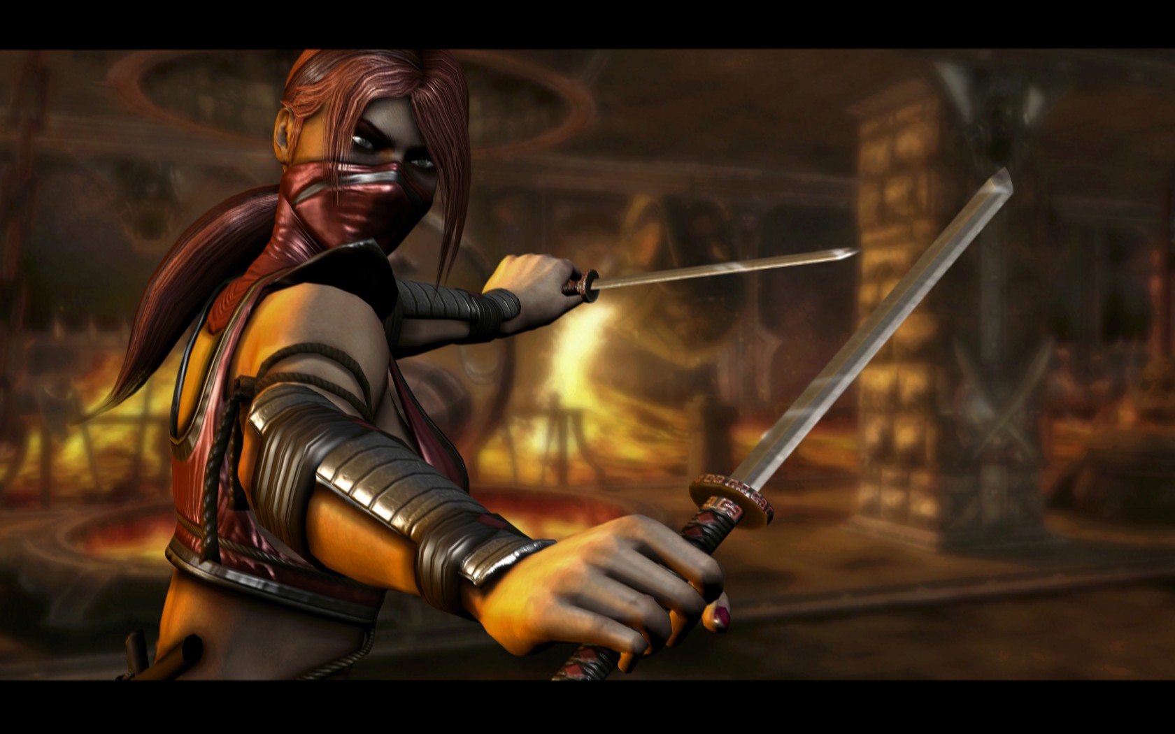 Mortal Kombat обои "Scarlet с ножами"