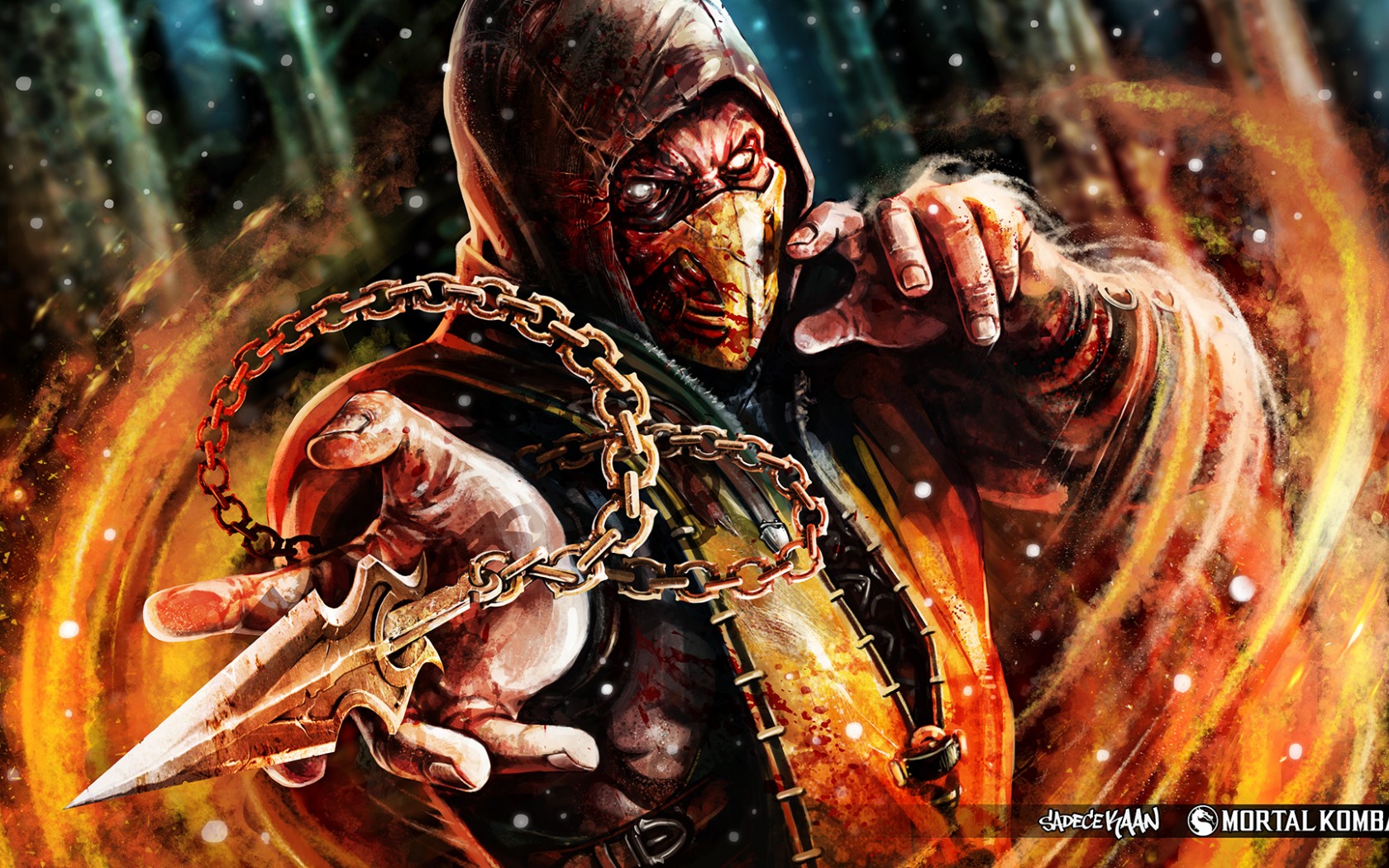 Mortal Kombat обои "Скорпион 15"