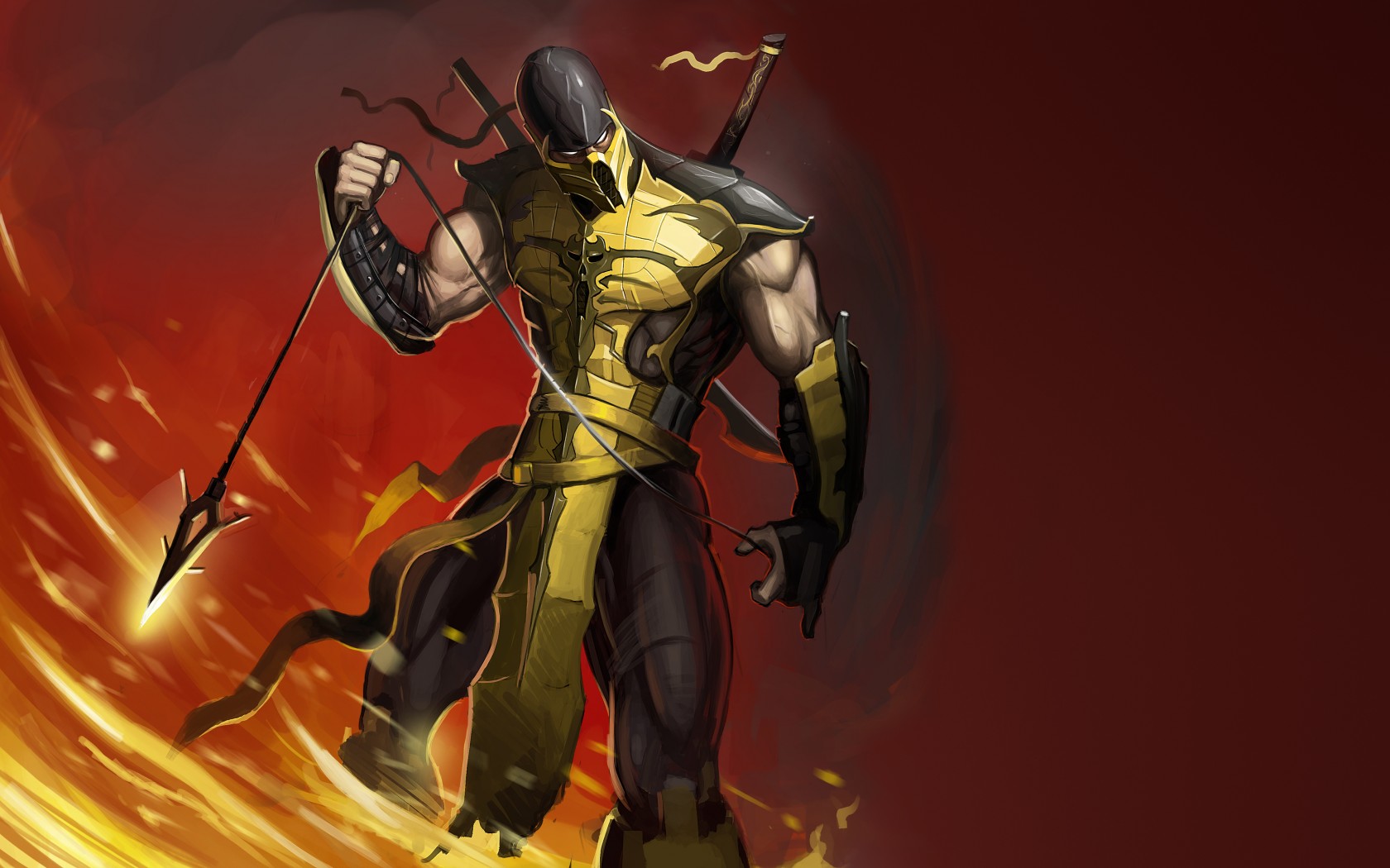Mortal Kombat обои "Скорпион 16"
