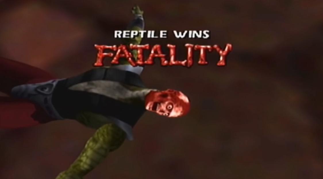 Mortal Kombat 4 Gold Рептилия фаталити видео