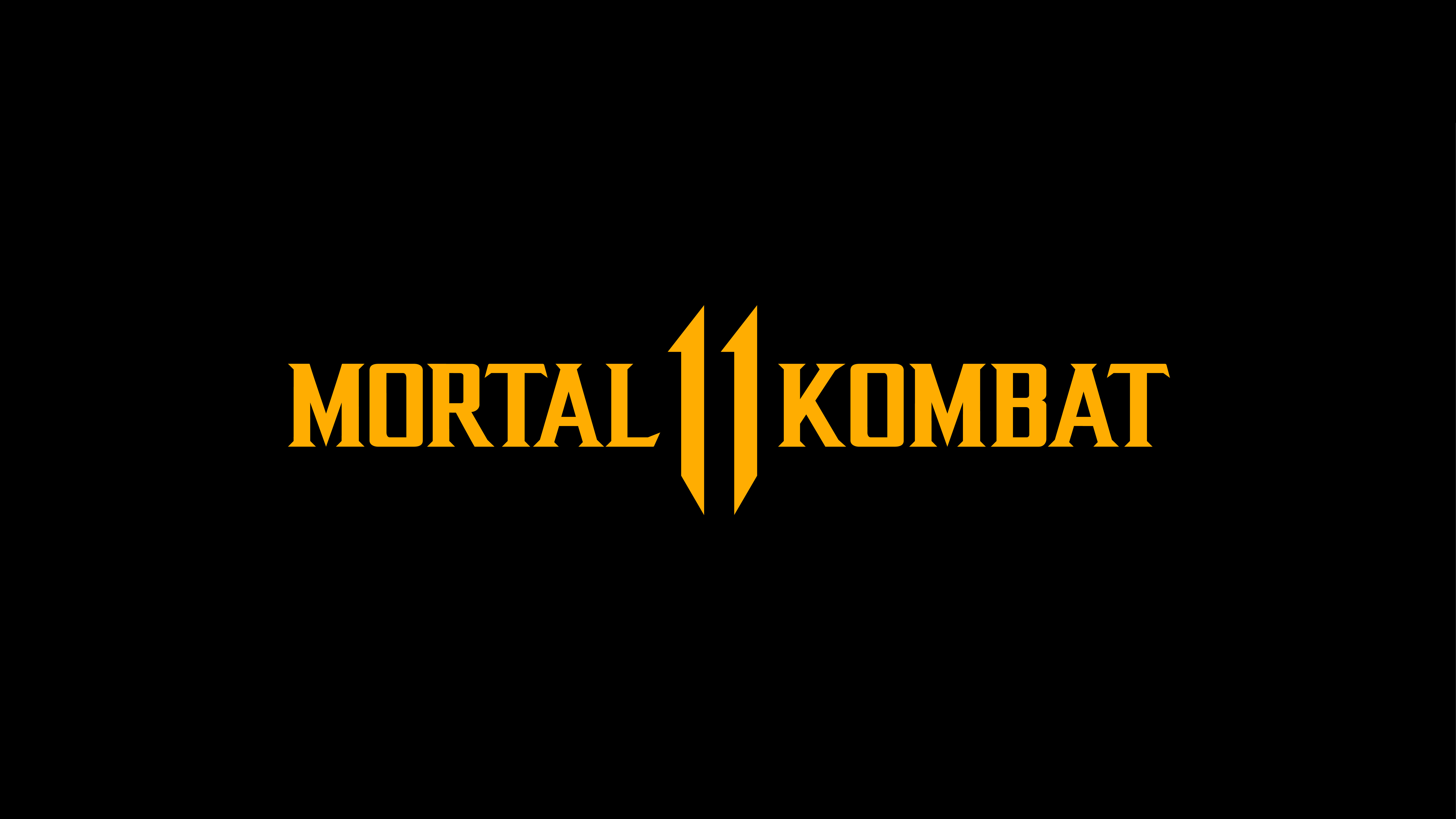 Обои логотип Mortal Kombat 11