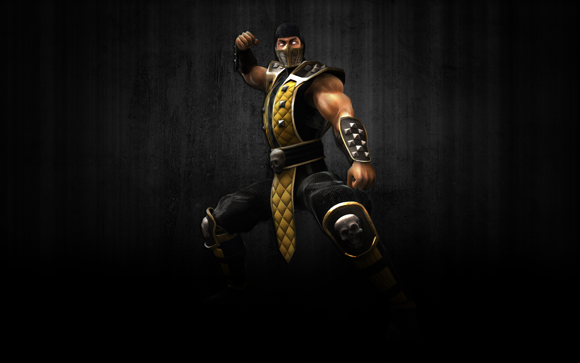 Mortal Kombat обои "Скорпион в тени"