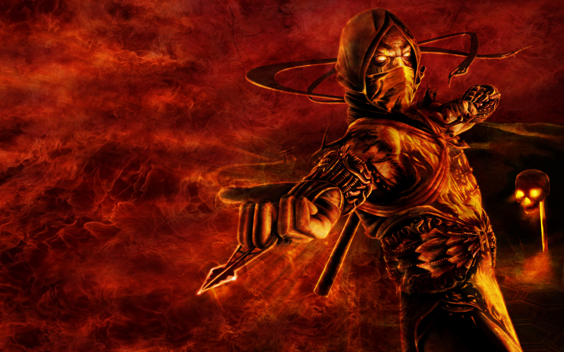 Mortal Kombat обои "Скорпион 2"