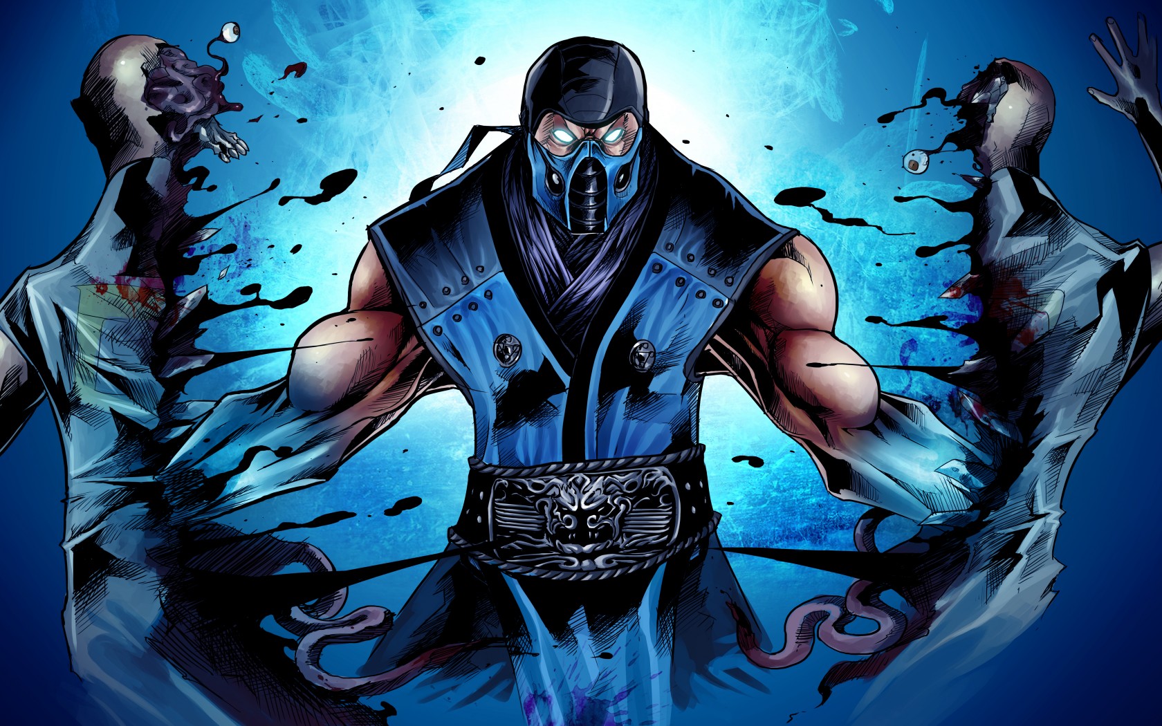 Саб Зиро Mortal Kombat арт