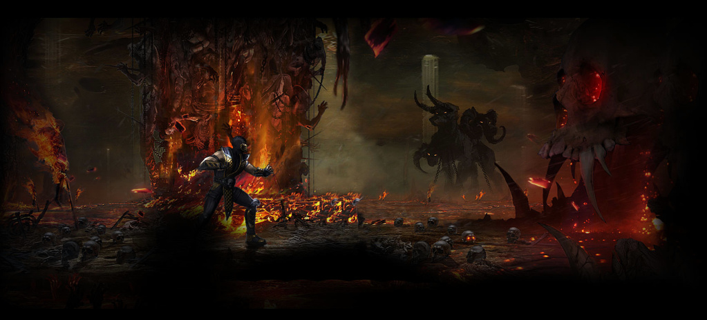 Mortal Kombat 9 арена - Scorpion's Lair