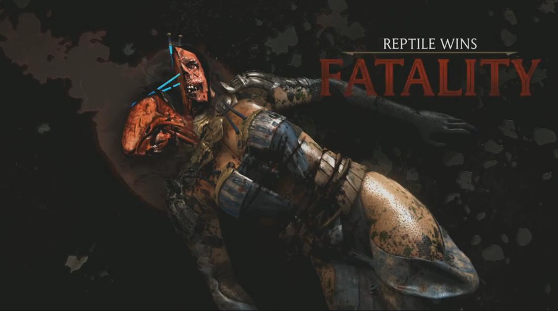 Mortal Kombat X Фаталити Рептилия