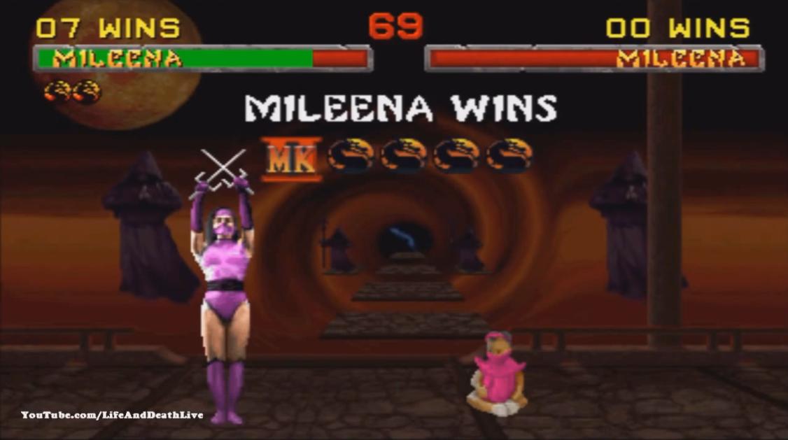 Mortal Kombat 2 Mileena Фаталити, Бабалити и Френдшип