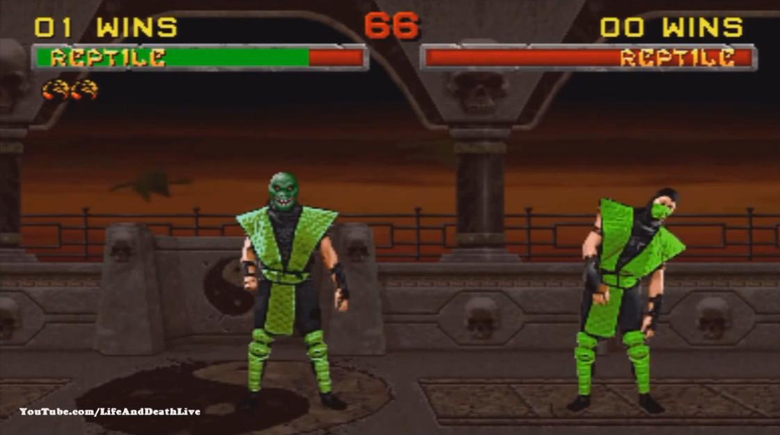 Mortal Kombat 2 Reptile Фаталити, Бабалити и Френдшип