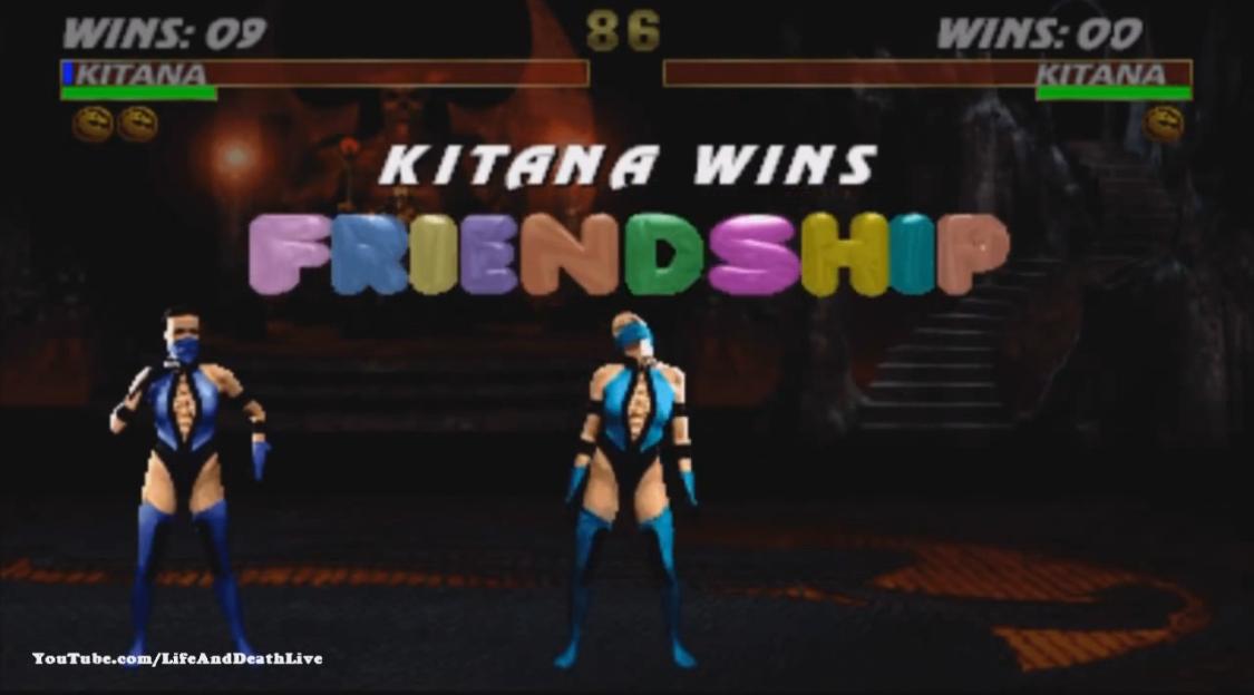 Ultimate Mortal Kombat 3 видео - Китана фаталити, анималити, бабалити, френдшип