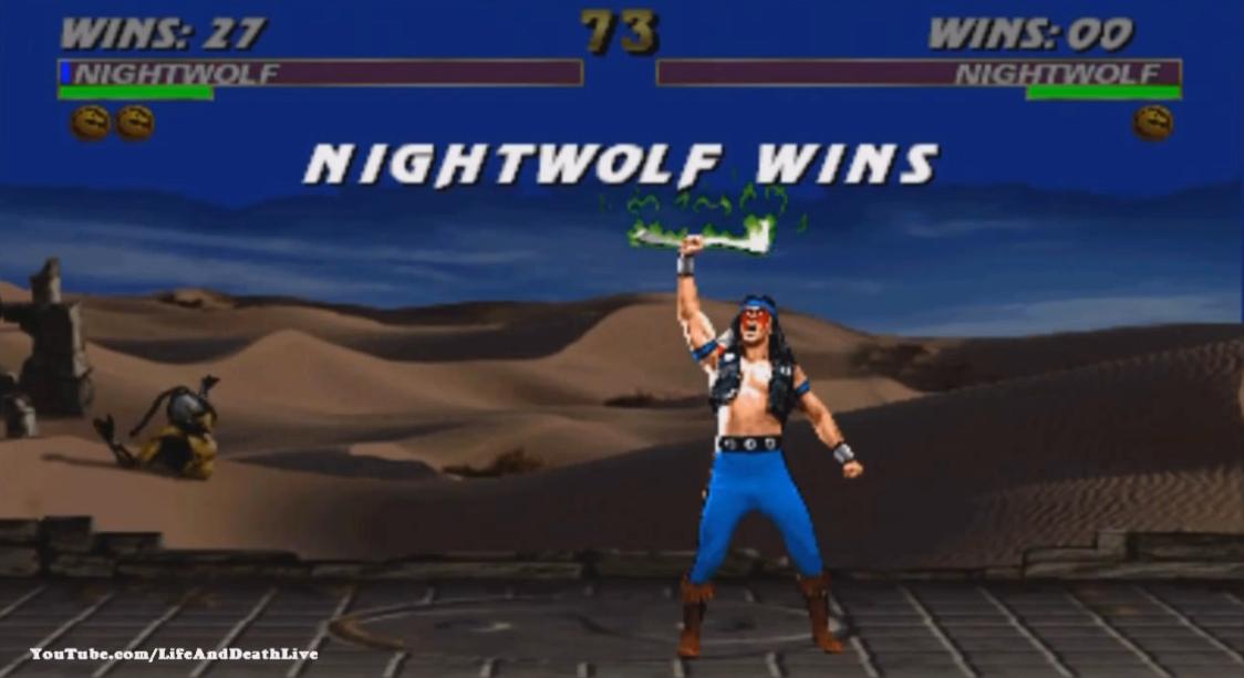 Ultimate Mortal Kombat 3 видео - Найтвульф фаталити, анималити, бабалити, френдшип