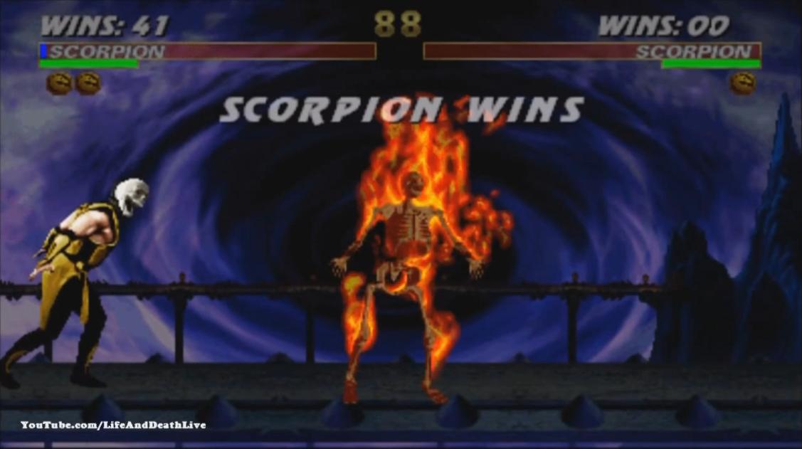 Ultimate Mortal Kombat 3 видео - Скорпион фаталити, анималити, бабалити, френдшип