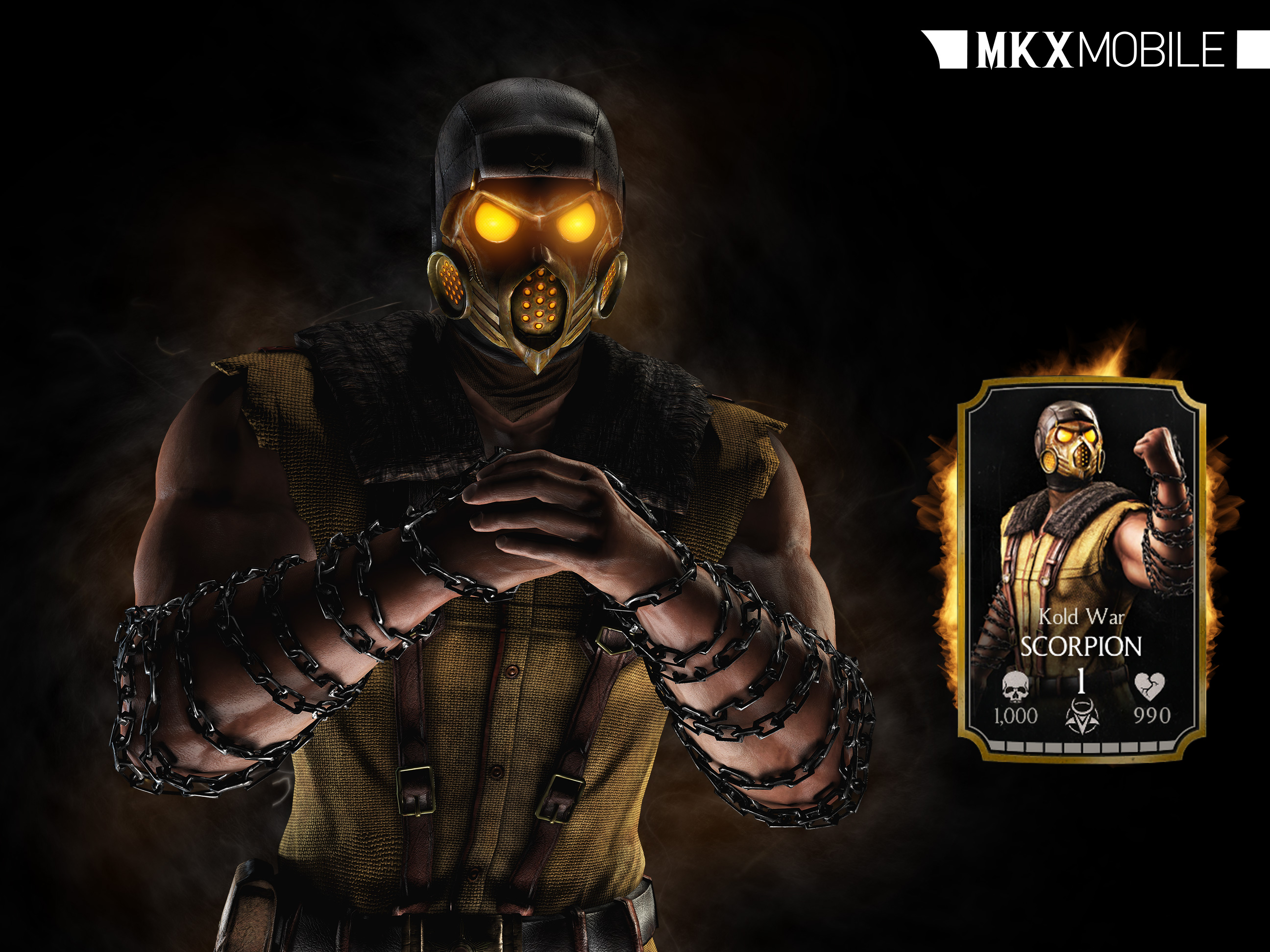 Холодная война Скорпион в мобильной Mortal Kombat X