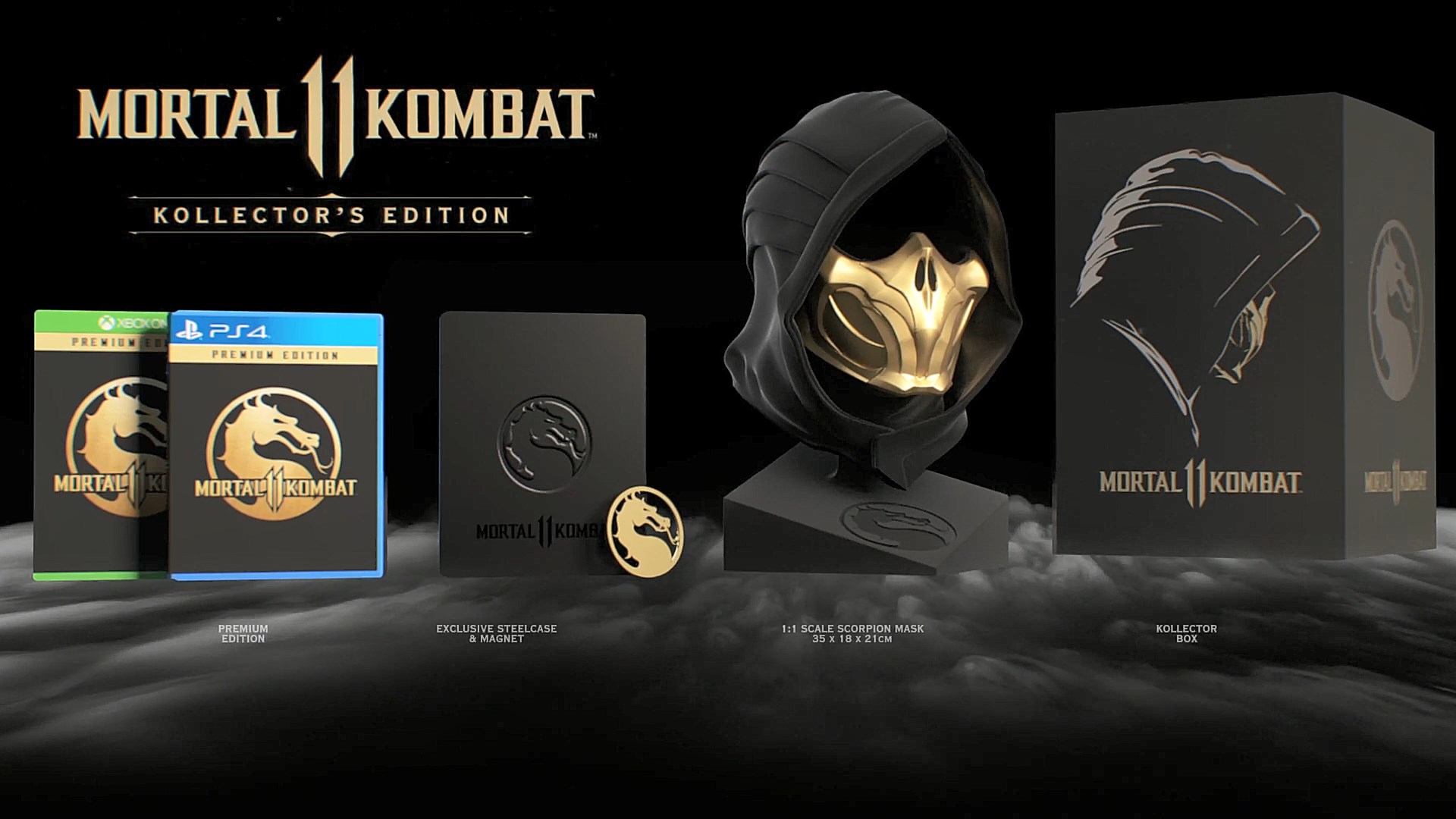 Американская коллекционная версия игры MK11 включает маску Скорпиона (299.99$)